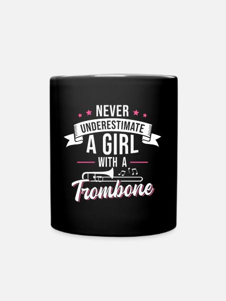 Trombone Girls Brass Band Tromboniste - Mug uni - noir