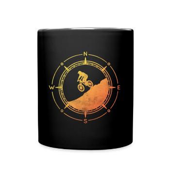 VTT Cyclisme VTT - Mug uni - noir - Devant