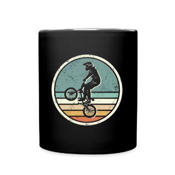 Cycliste Cycliste Vintage Cascade BMX - Mug uni - noir - Devant