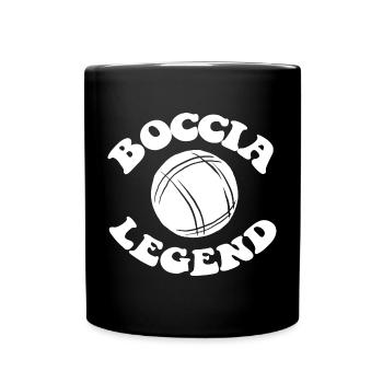 Bocciaspieler Boccia Kugel und Zubehör Boccia - Tasse einfarbig - Schwarz - Vorne