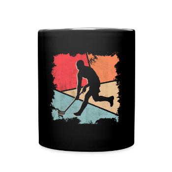 Floorball Player Skills Floorballer Floorball - Full Colour Mug - black - Front