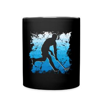 Floorball Player Floorballer Vintage Floorball - Full Colour Mug - black - Front