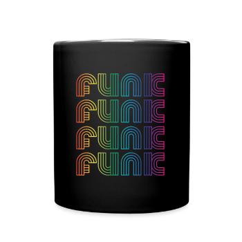 Funk Vintage - Tasse einfarbig - Schwarz - Vorne