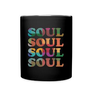 Musique Soul Rétro - Mug uni - noir - Devant