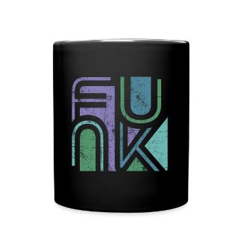 Funk Retro - Tasse einfarbig - Schwarz - Vorne