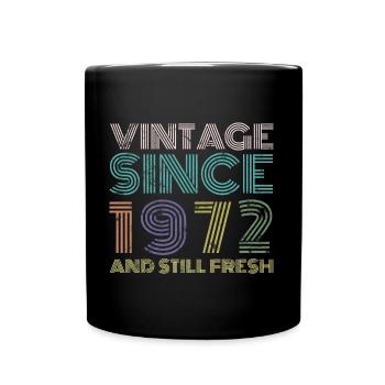 51st birthday 1972 - Full Colour Mug - black - Front