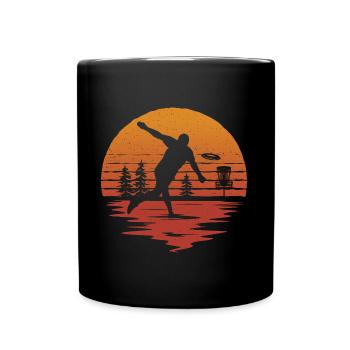 Lecteur de disc golf Vintage Graphics Frisbees Disc Golf - Mug uni - noir - Devant