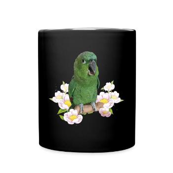 Der Farinöse Papagei - Tasse einfarbig - Schwarz - Vorne