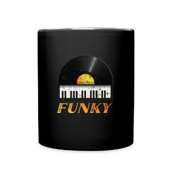 Funky Vintage - Mug uni - noir - Devant