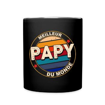 Meilleur Papy du monde Mon Papy Déchire - Mug uni - noir - Devant