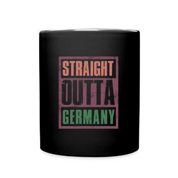 Tout droit sorti de l’Allemagne - Mug uni - noir - Devant