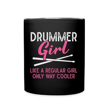 Drummer Girls Drumsticks - Mug uni - noir - Devant