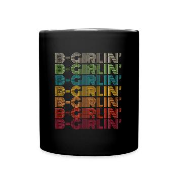 B-Girlin Breakdance Girl - Full Colour Mug - black - Front