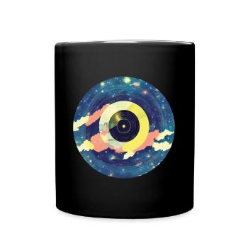 Enregistrement de musique Galaxy - Mug uni - noir - Devant