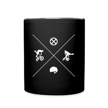 BMX Bike Rider Design Cascade BMX - Mug uni - noir - Devant