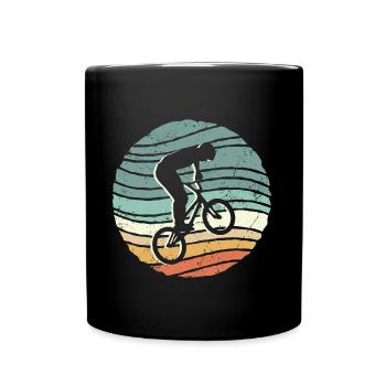 BMX Bike Rider rétro vintage Cascade BMX - Mug uni - noir - Devant