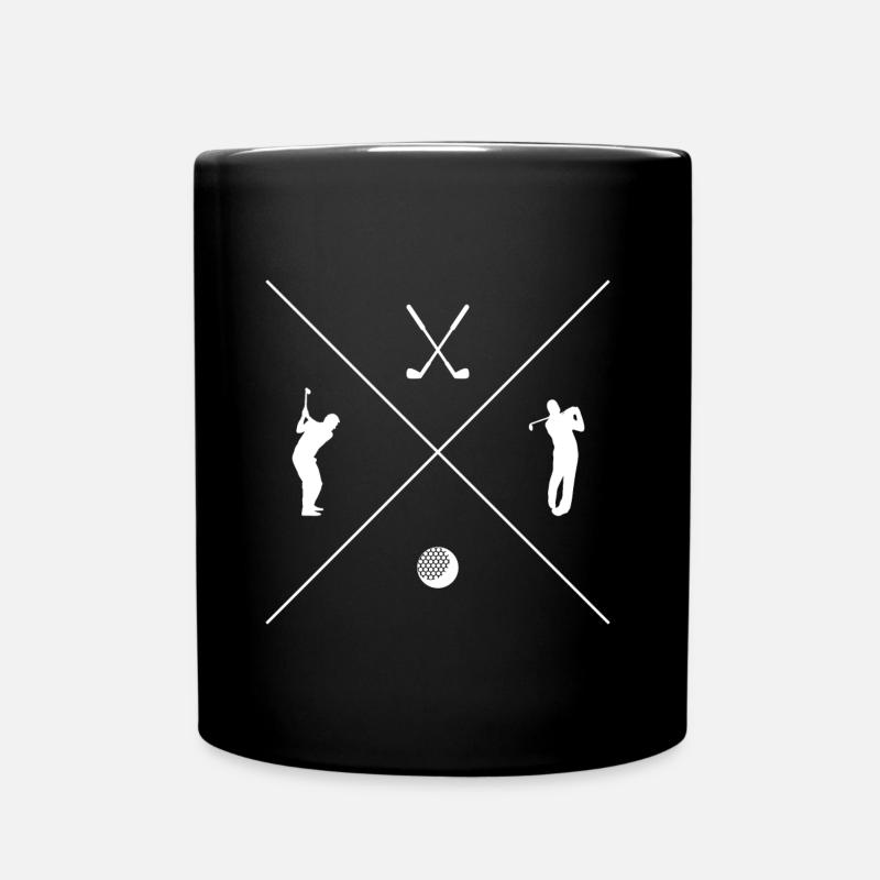 Golfspieler Golfschläger Golfer Golfen Golf - Tasse einfarbig - Schwarz