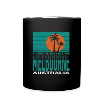 MELBOURNE - Mug uni - noir - Devant