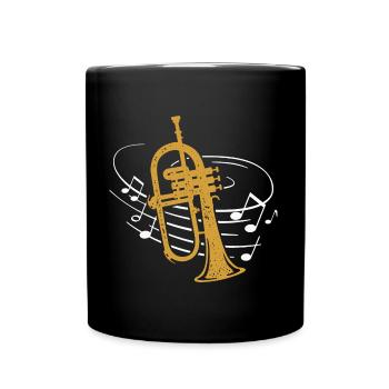 Flugelhorn Player Sheet Music Flugelhornist - Full Colour Mug - black - Front