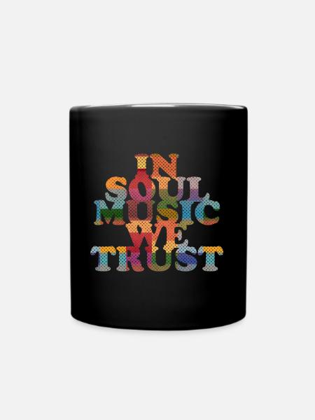 Soul Music Retro - Tasse einfarbig - Schwarz