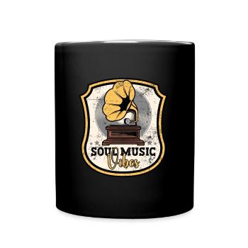 Dans la musique soul en qui nous avons confiance - Mug uni - noir - Devant