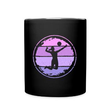 Joueuse de volleyball Femmes Joueuses de volleyball - Mug uni - noir - Devant
