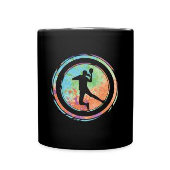 Handball Spielerin Handballerin Handballspielerin - Tasse einfarbig - Schwarz - Vorne