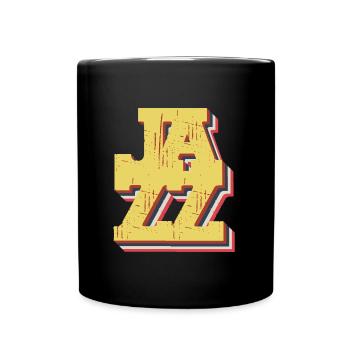 Jazz Musik Vintage - Tasse einfarbig - Schwarz - Vorne