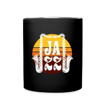 Jazz Music Retro - Full Colour Mug - black - Front