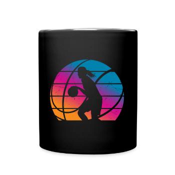 Basketball Girl Woman - Full Colour Mug - black - Front