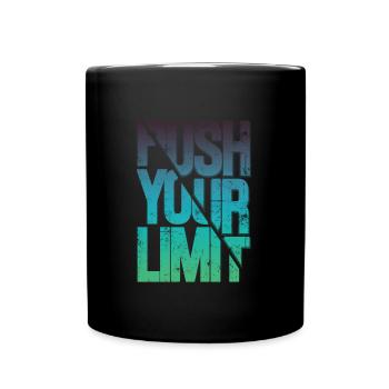 Push your limit - Full Colour Mug - black - Front