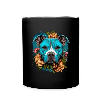 American Staffordshire Terrier - Full Colour Mug - black - Front