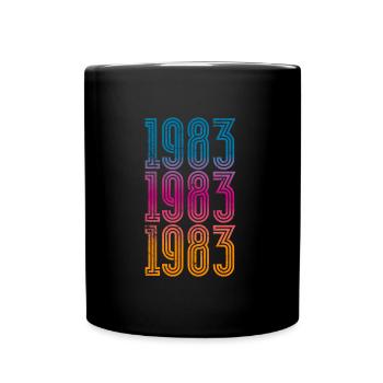 Millésime 1983 - Mug uni - noir - Devant