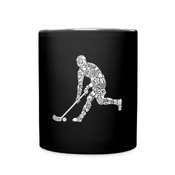 Floorball Symbols Floorballer Boys Floorball - Full Colour Mug - black - Front