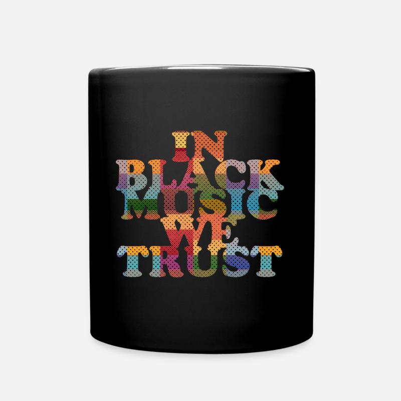 Dans Black Music We Trust - Mug uni - noir