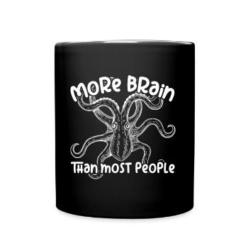 Octopus Géant Octopus Intelligent Sea creatures - Mug uni - noir - Devant