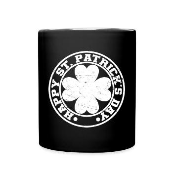 Cadeau de la Saint-Patrick Trèfle Hommes, Femmes, Enfants - Mug uni - noir - Devant