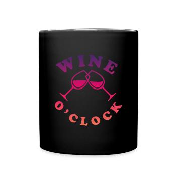 Wine Gift Idea - Full Colour Mug - black - Front