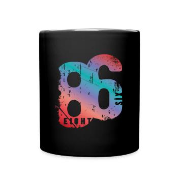 Millésime 1986 - Mug uni - noir - Devant