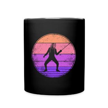Women's fencing épée fencers - Full Colour Mug - black - Front