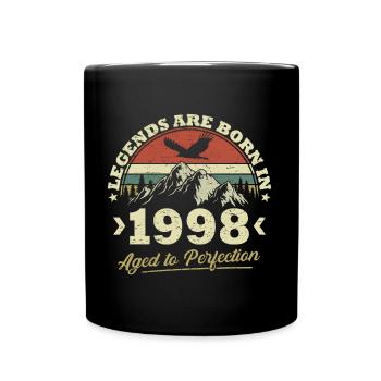 Les légendes sont nées en 1998 - Mug uni - noir - Devant