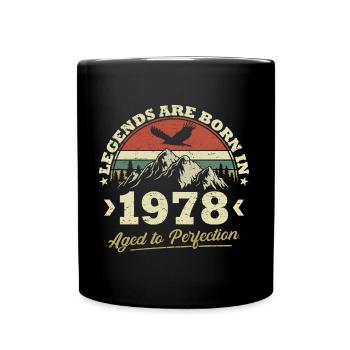 Les légendes sont nées en 1978 - Mug uni - noir - Devant