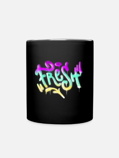 Fresh Graffiti - Full Colour Mug - black