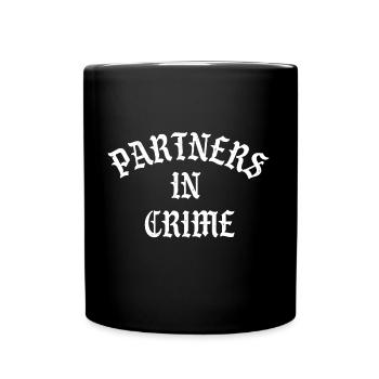Partners in Crime - Tasse einfarbig - Schwarz - Vorne