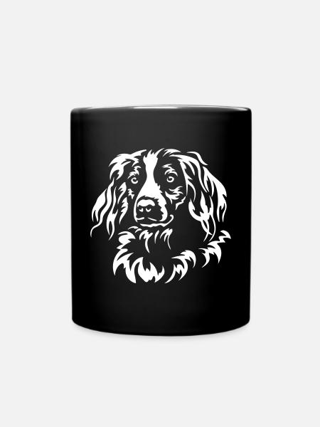 Epagneul Breton Head « Black Edition » - Mug uni - noir