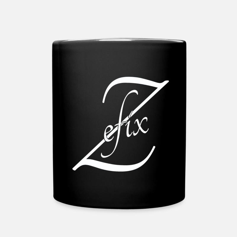 Zefix - Tasse einfarbig - Schwarz