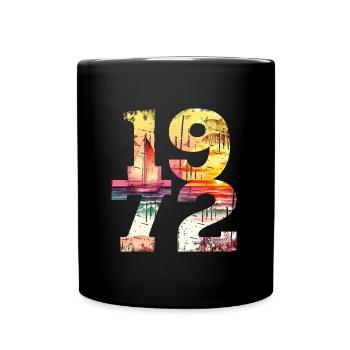 Millésime 1972 - Mug uni - noir - Devant
