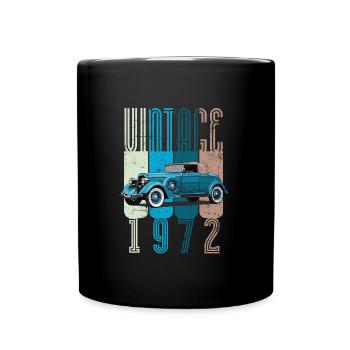 Millésime 1972 - Mug uni - noir - Devant