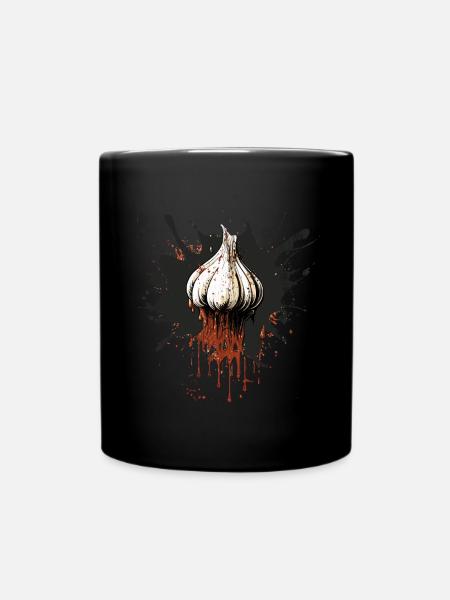 Knoblauch - Tasse einfarbig - Schwarz
