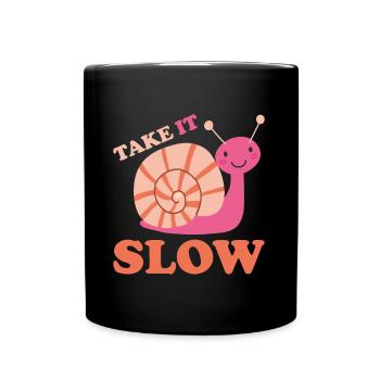 Take it Slow Snail - Mug uni - noir - Devant